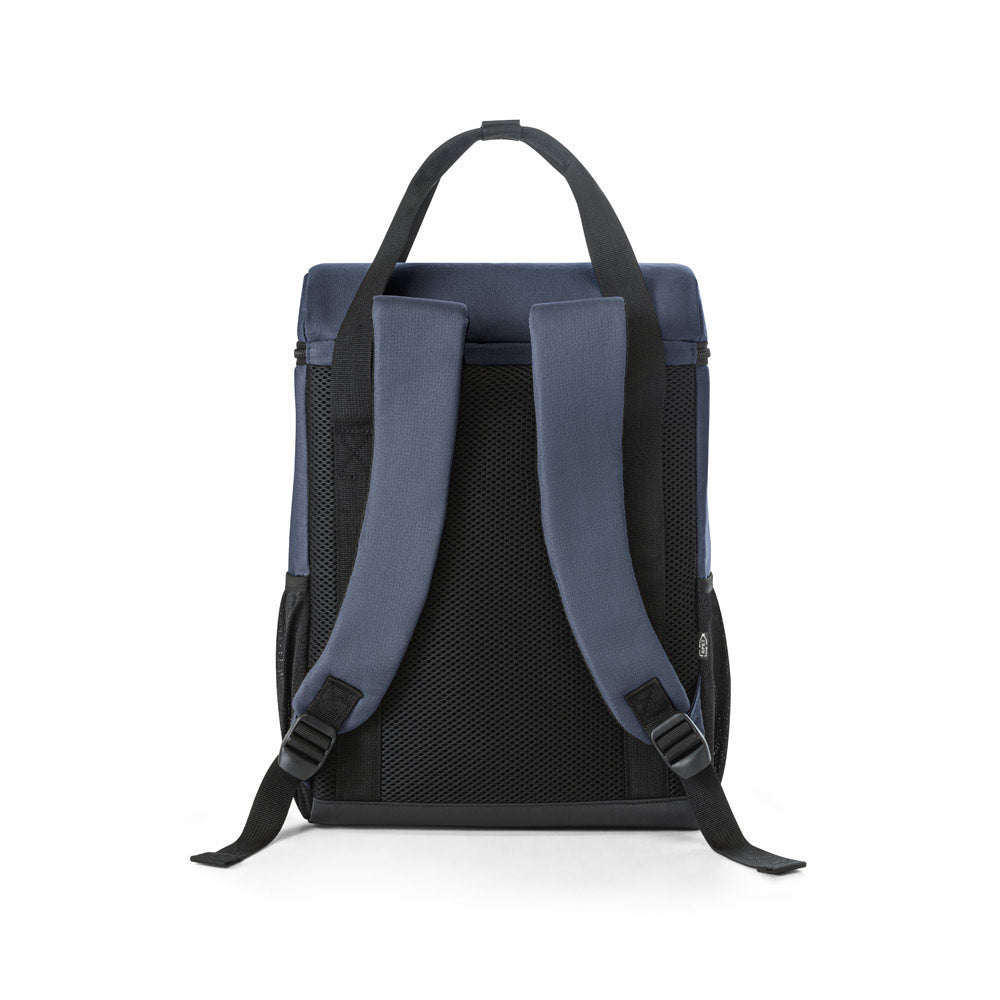 ROMA L. Mochila térmica almofadada em poliéster reciclado 600D ripstop 16 L