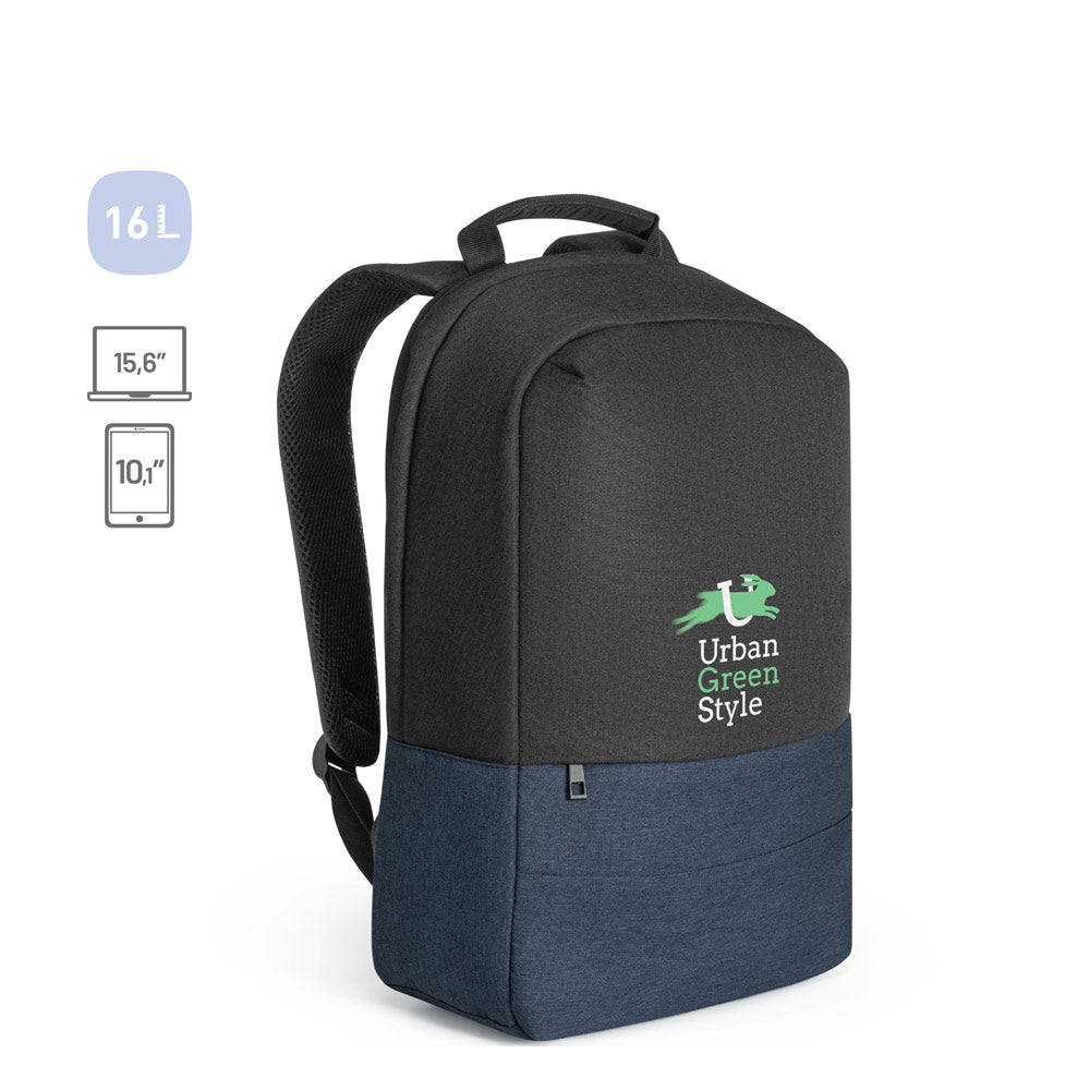GENOA BPACK. Mochila antirroubo em 600D poliéster reciclado de alta densidade