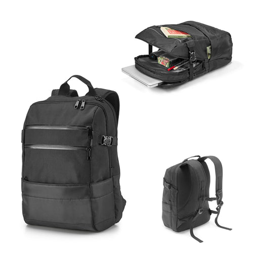 ZIPPERS BPACK. Mochila para portátil 15'6'' em 840D jacquard e poliéster 300D