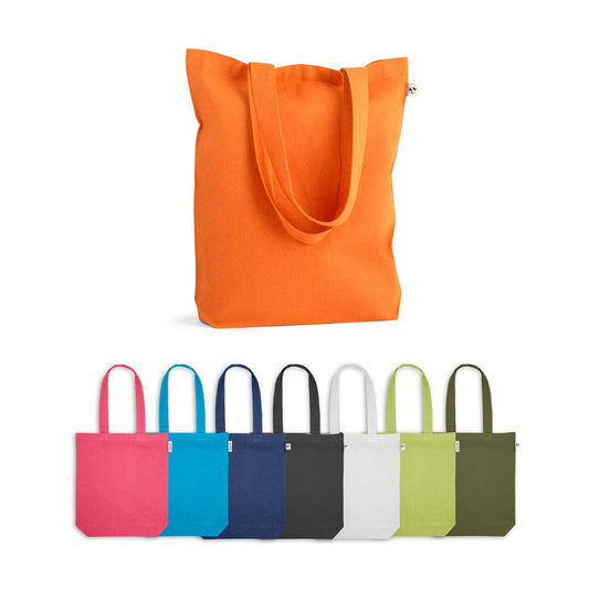 MERIDA. Saco (220 g/m²) em algodão (50%), algodão reciclado (30%) e poliéster (20% rPET)