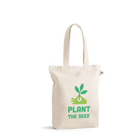 GIRONA. Saco em algodão (50%), algodão reciclado (30%) e poliéster (20% rPET) (220 g/m²)