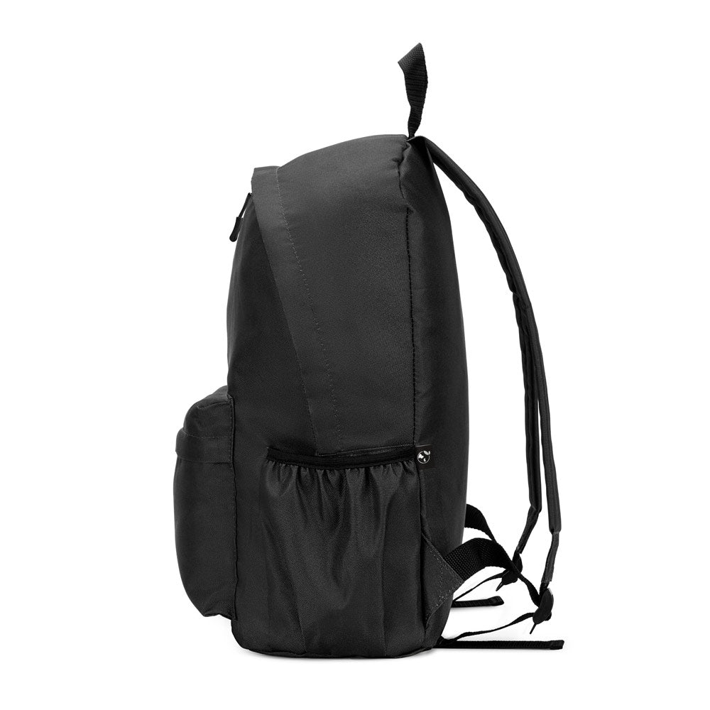 ROSARIO. Mochila clássica com um design intemporal em poliéster reciclado 600D