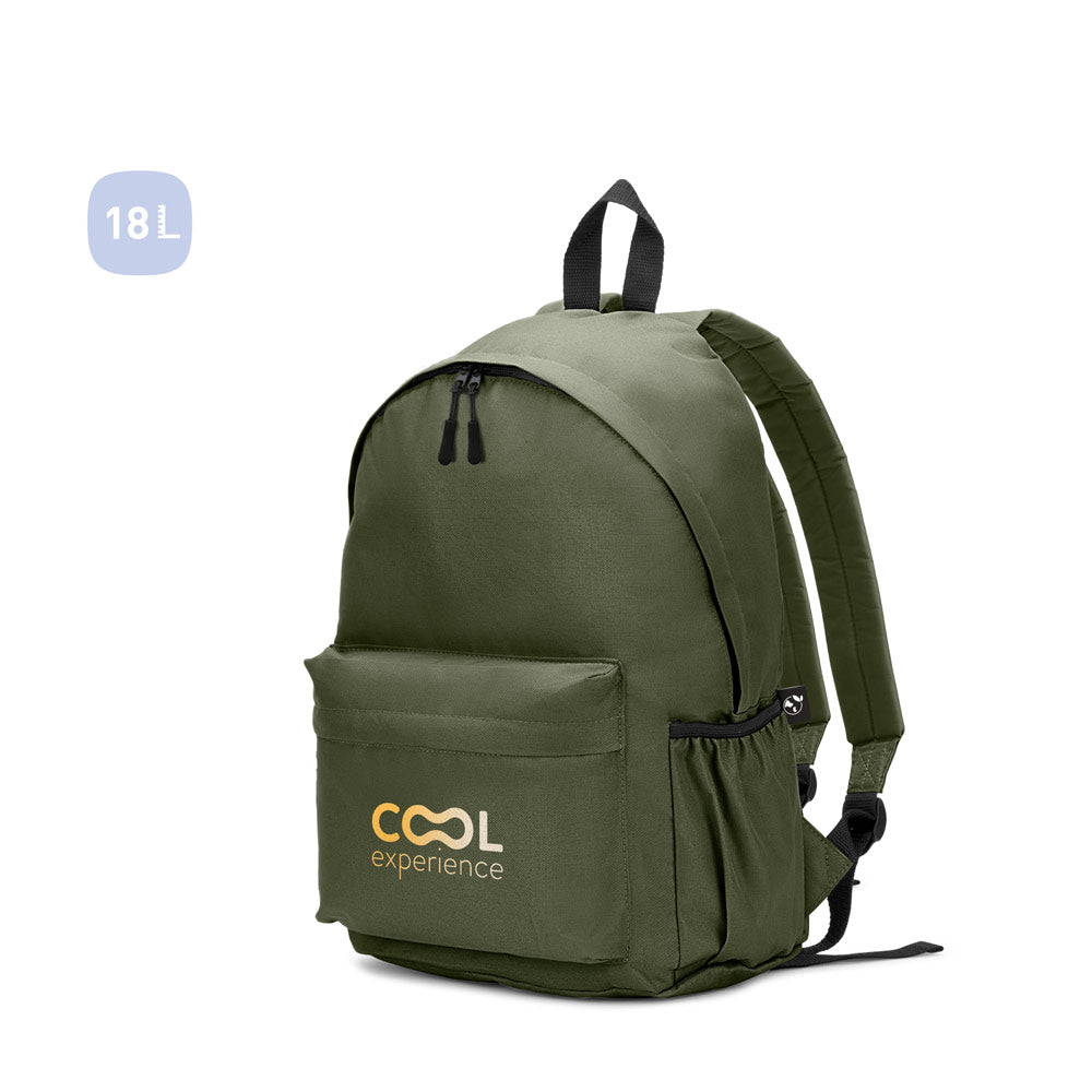 ROSARIO. Mochila clássica com um design intemporal em poliéster reciclado 600D