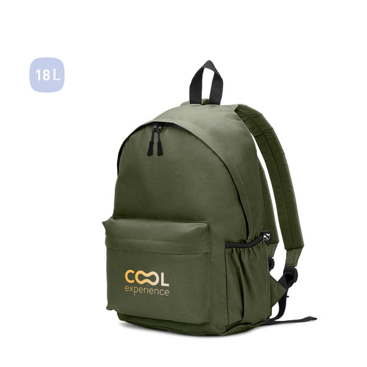 ROSARIO. Mochila clássica com um design intemporal em poliéster reciclado 600D