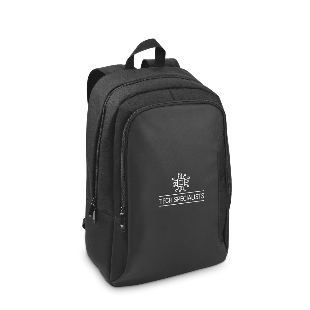DRAMMEN. Mochila para computador portátil em poliéster reciclado 600D de alta densidade