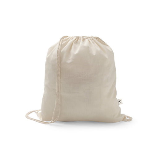 SALAMANCA. Saco tipo mochila em algodão reciclado (70%) e poliéster (30% rPET) (150 g/m²)