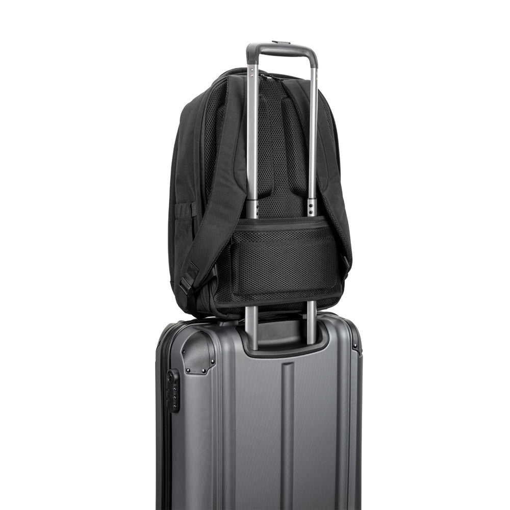 YANGON BPACK. Mochila antirroubo, em sarja com revestimento repelente à água e poliéster reciclado 600D, para computador portátil 17'3"
