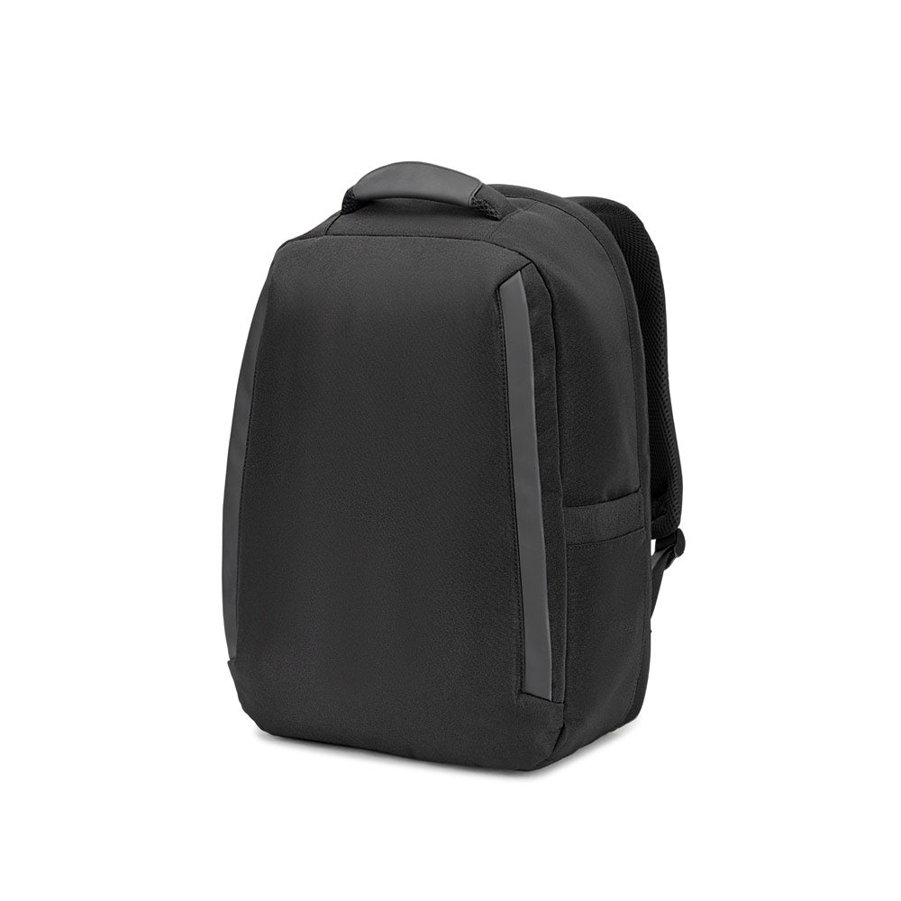 YANGON BPACK. Mochila antirroubo, em sarja com revestimento repelente à água e poliéster reciclado 600D, para computador portátil 17'3"