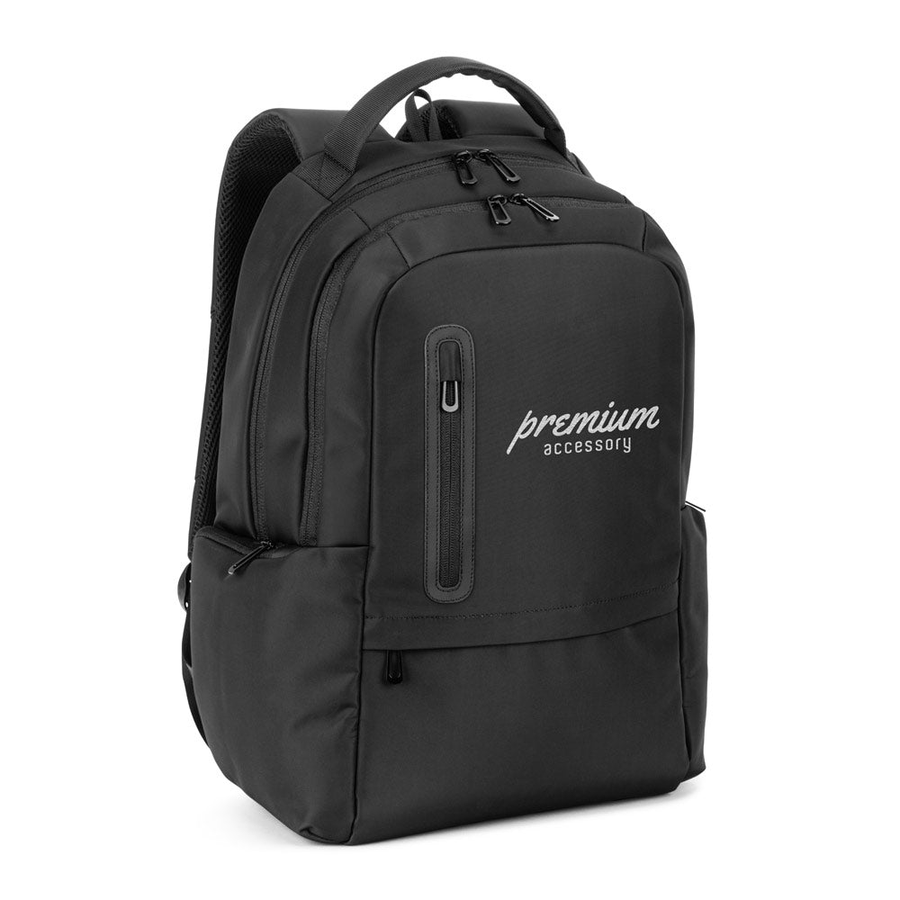 BOSTON SOLID. Mochila para computador portátil (17") em nylon 150D com 2 compartimentos acolchoados