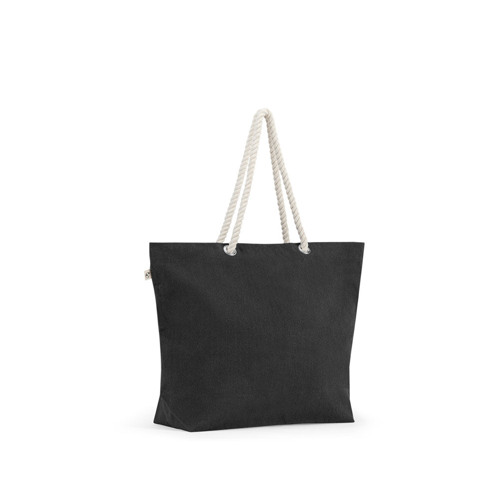 ATHENS. Saco de praia em algodão reciclado (70%) e poliester reciclado (30%) (220 g/m²)