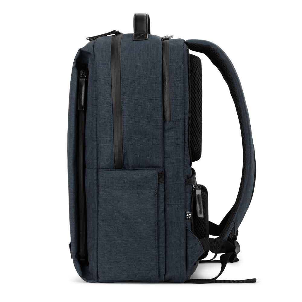 GLASGOW. Mochila para computador portátil (17") em poliéster reciclado de alta densidade 600D (20L)