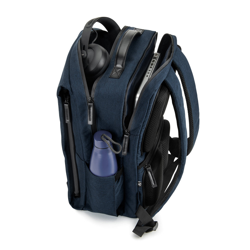 GLASGOW. Mochila para computador portátil (17") em poliéster reciclado de alta densidade 600D (20L)