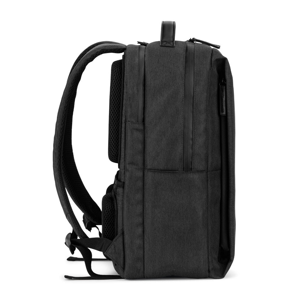 GLASGOW. Mochila para computador portátil (17") em poliéster reciclado de alta densidade 600D (20L)