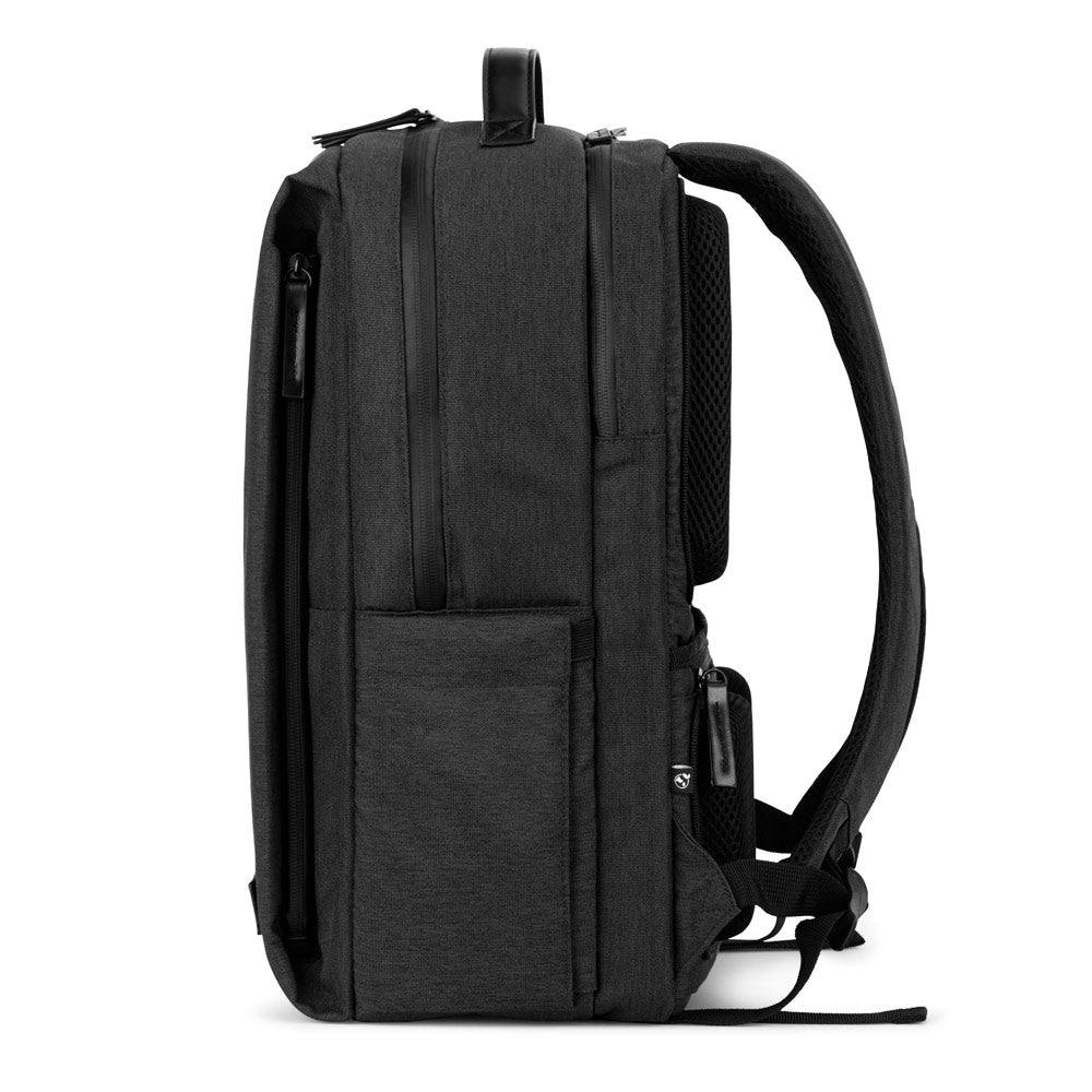 GLASGOW. Mochila para computador portátil (17") em poliéster reciclado de alta densidade 600D (20L)