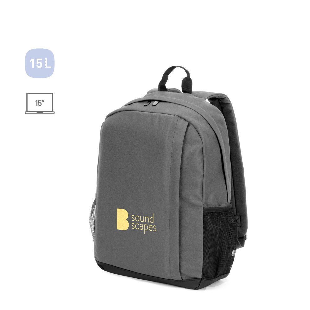 LIVERPOOL. Mochila para computador portátil em poliéster reciclado 600D de alta densidade 15"