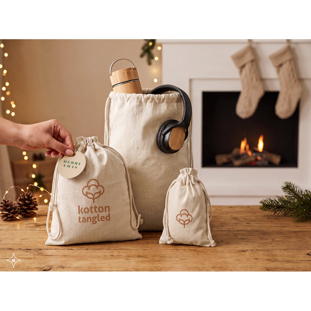 GIFTWRAP M. Saco médio 100% algodão (120 g/m²)