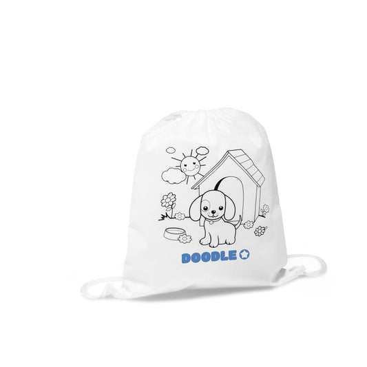 DRAWS. Saco tipo mochila em non-woven para colorir (80 g/m²)