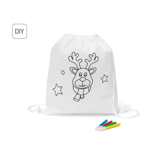 GLENCOE. Saco tipo mochila para colorir