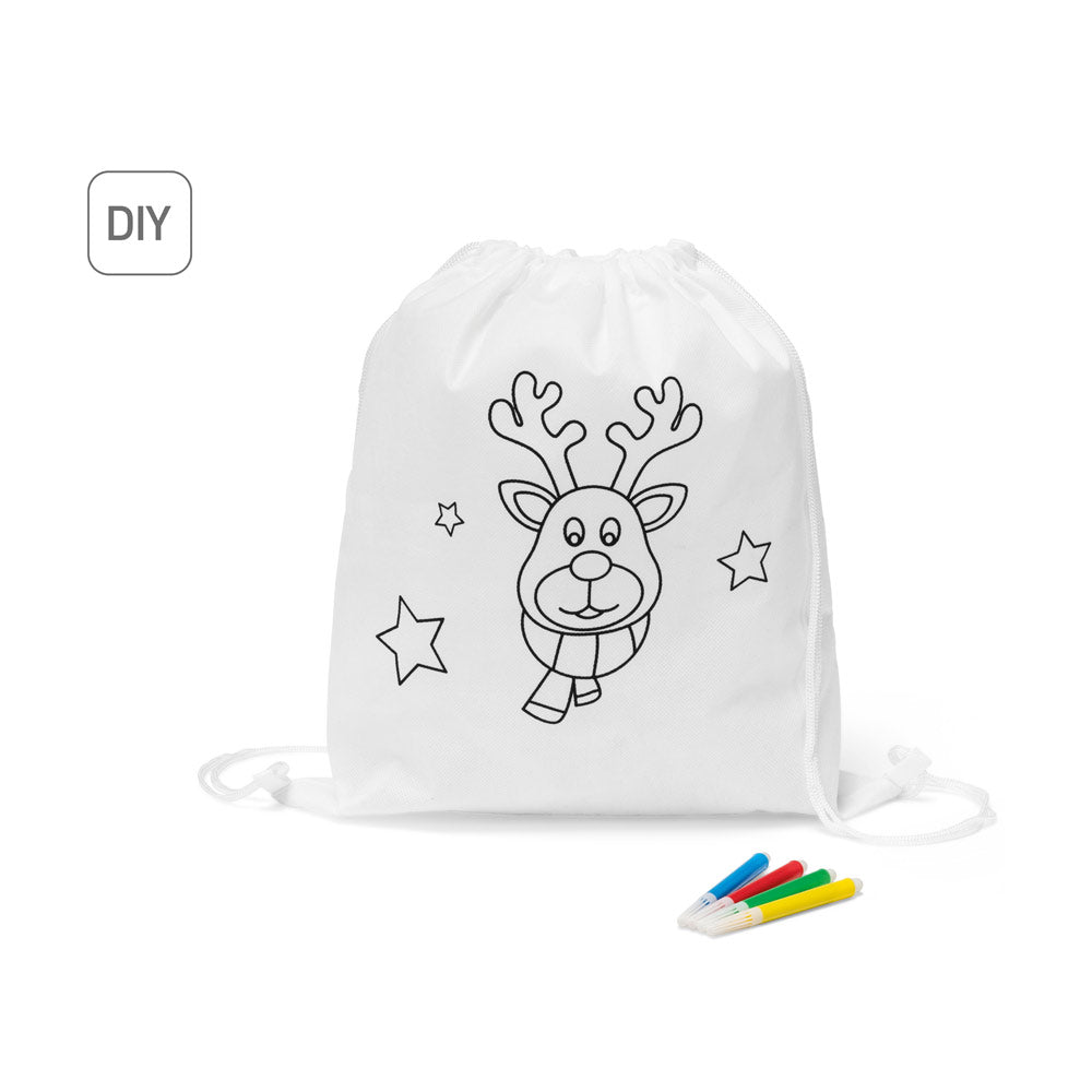 GLENCOE. Saco tipo mochila para colorir