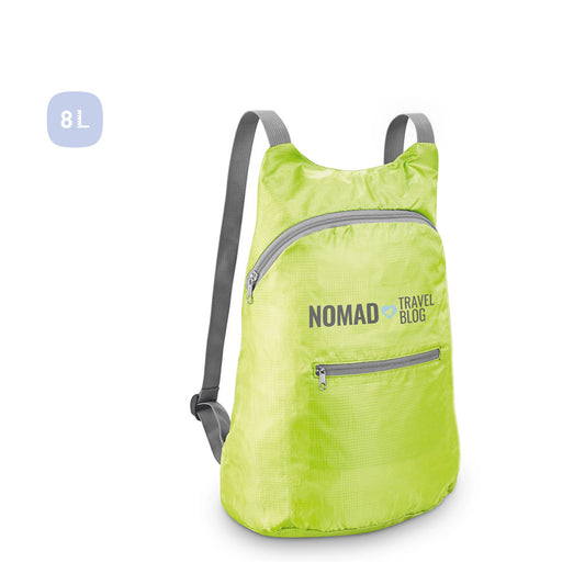 BARCELONA. Mochila dobrável em poliéster 210D ripstop
