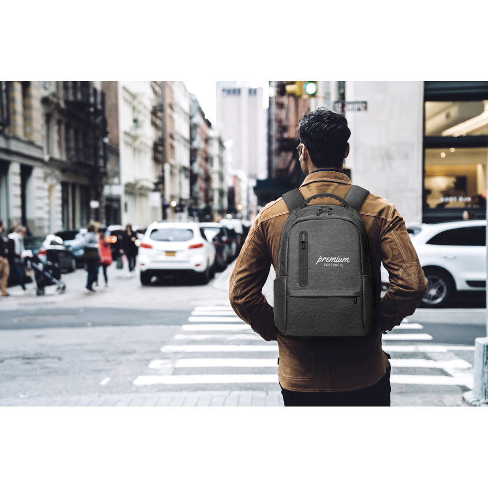 BOSTON. Mochila para portátil 17'' em Nylon 2Tone impermeável