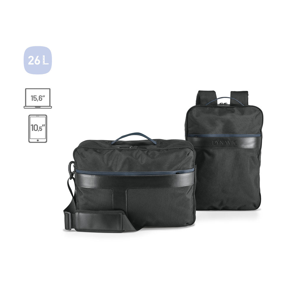 DYNAMIC BACKPACK I. Mochila 2 in 1 portátil 15'6'' em 1680D em poliéster e nylon
