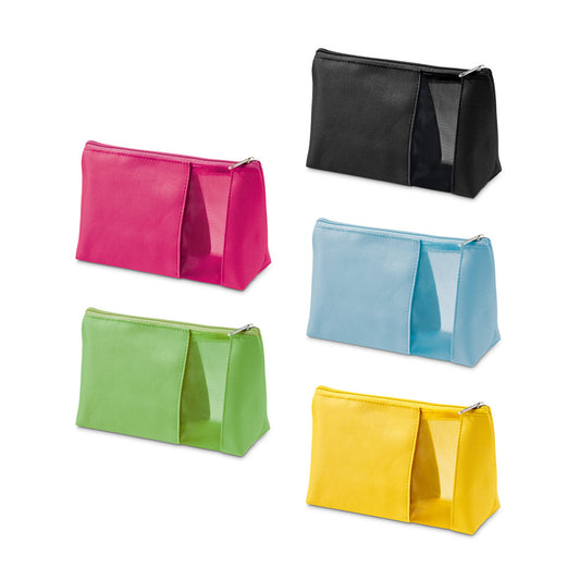 ANNIE. Necessaire em microfibra e rede