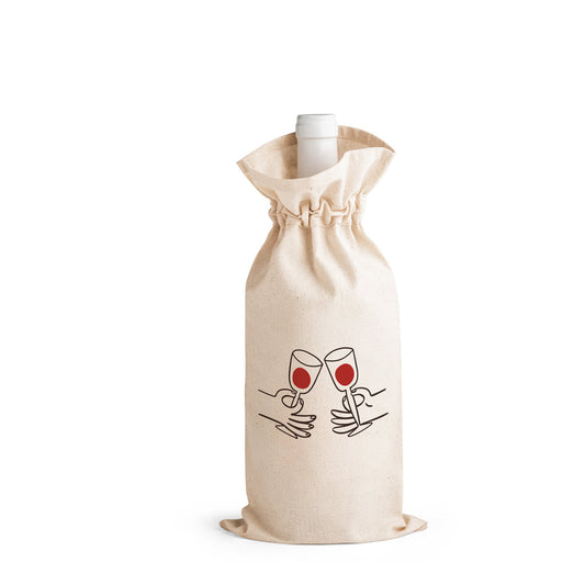 JEROME. Saco para garrafa 100% algodão (180 g/m²)