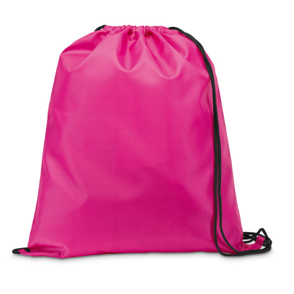 CARNABY. Saco tipo mochila em 210D com cordões em preto