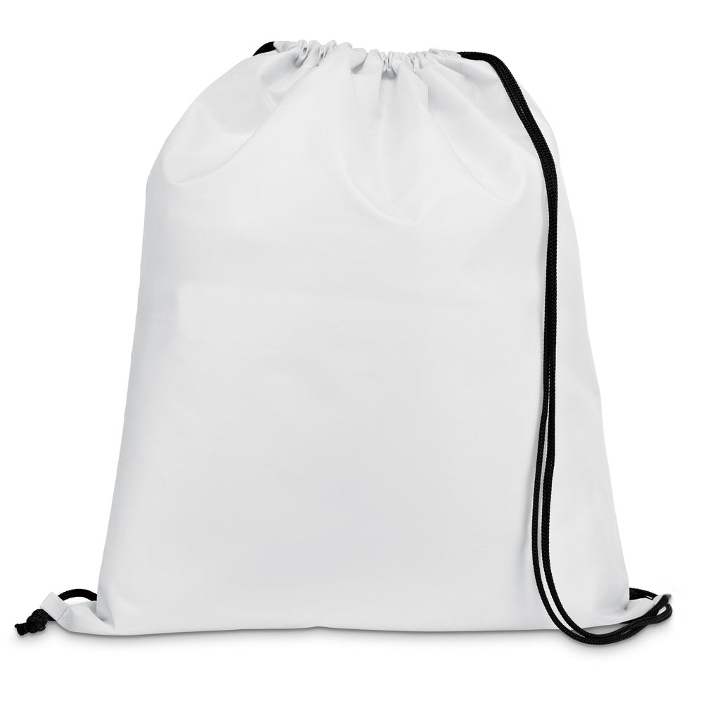 CARNABY. Saco tipo mochila em 210D com cordões em preto