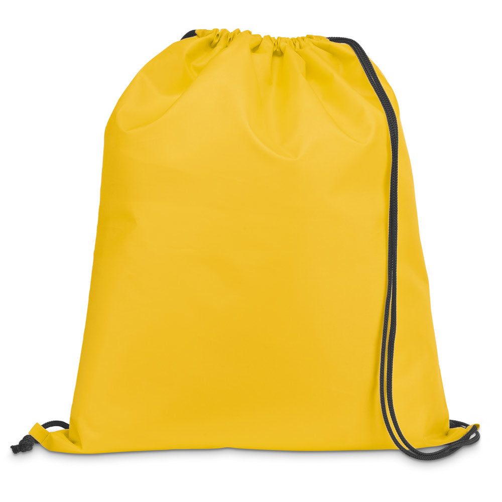 CARNABY. Saco tipo mochila em 210D com cordões em preto