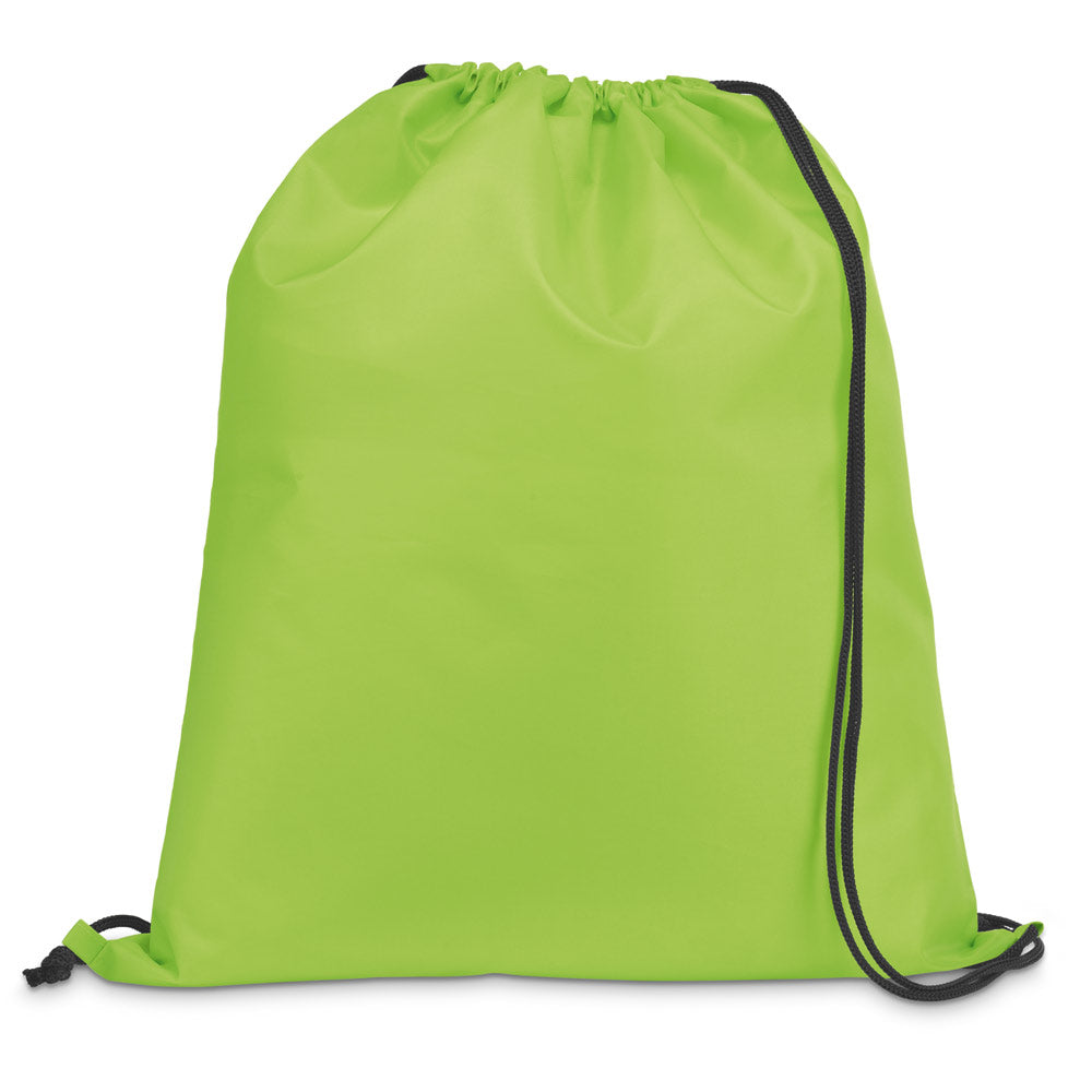 CARNABY. Saco tipo mochila em 210D com cordões em preto