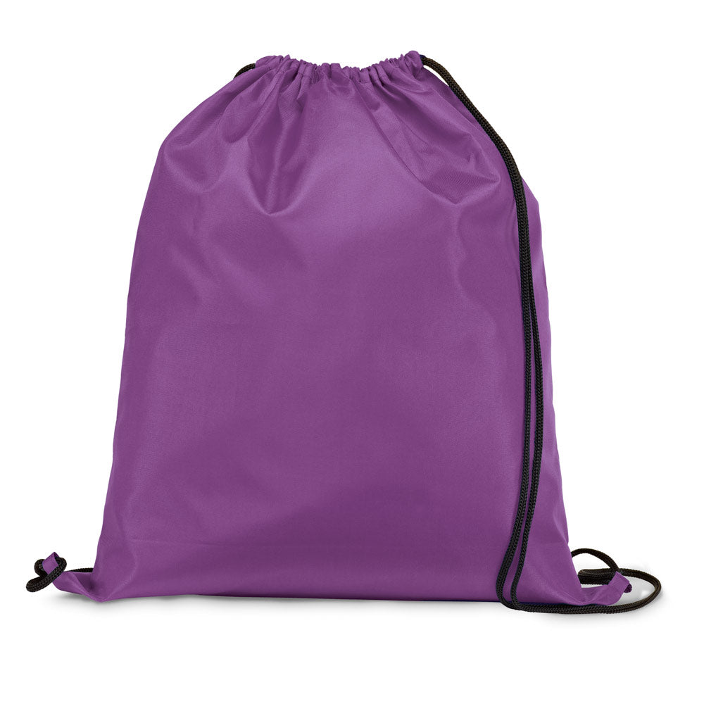 CARNABY. Saco tipo mochila em 210D com cordões em preto