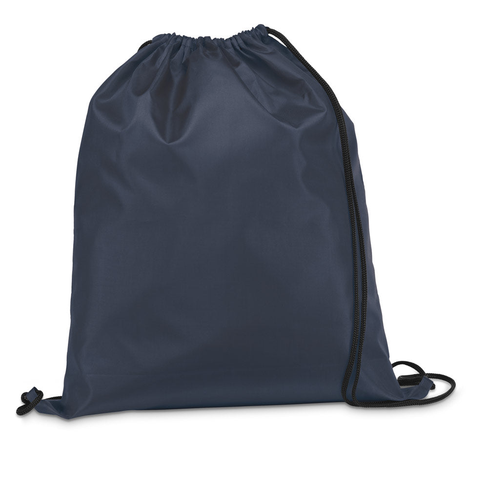 CARNABY. Saco tipo mochila em 210D com cordões em preto