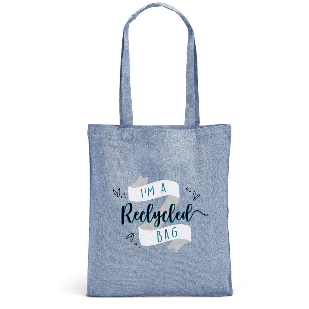 RYNEK. Saco com algodão reciclado (70%) e poliéster (30% rPET) (140 g/m²)