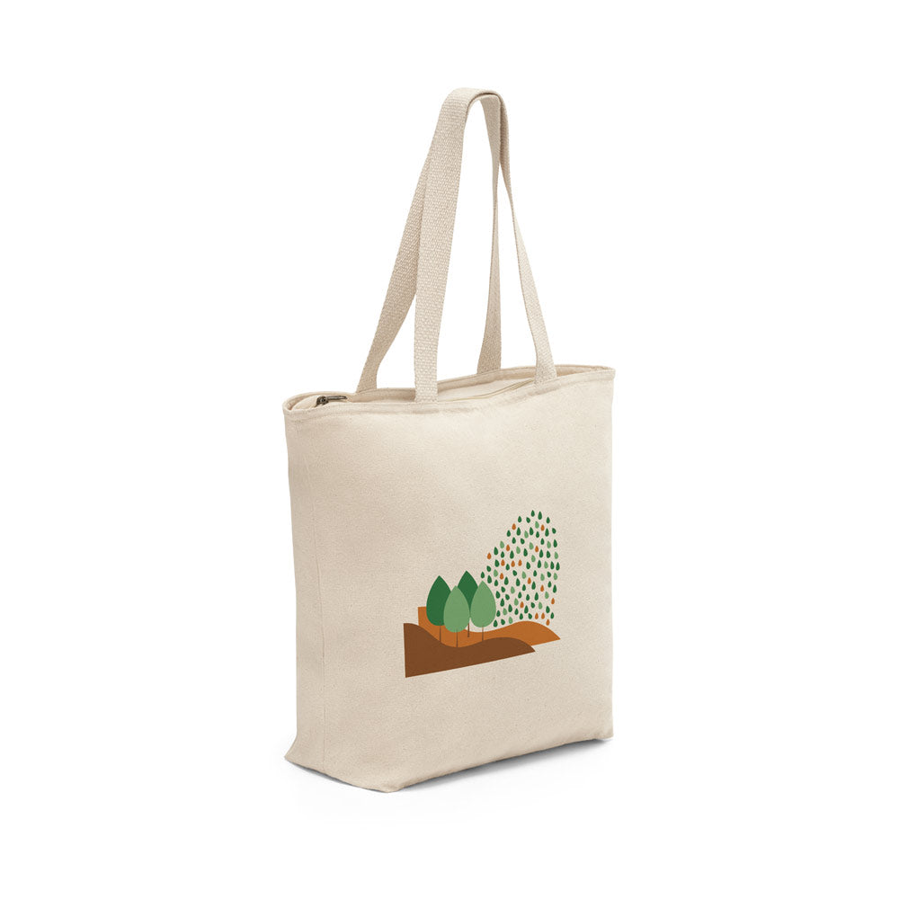 HACKNEY. Saco 100% algodão com fecho (280 g/m²)