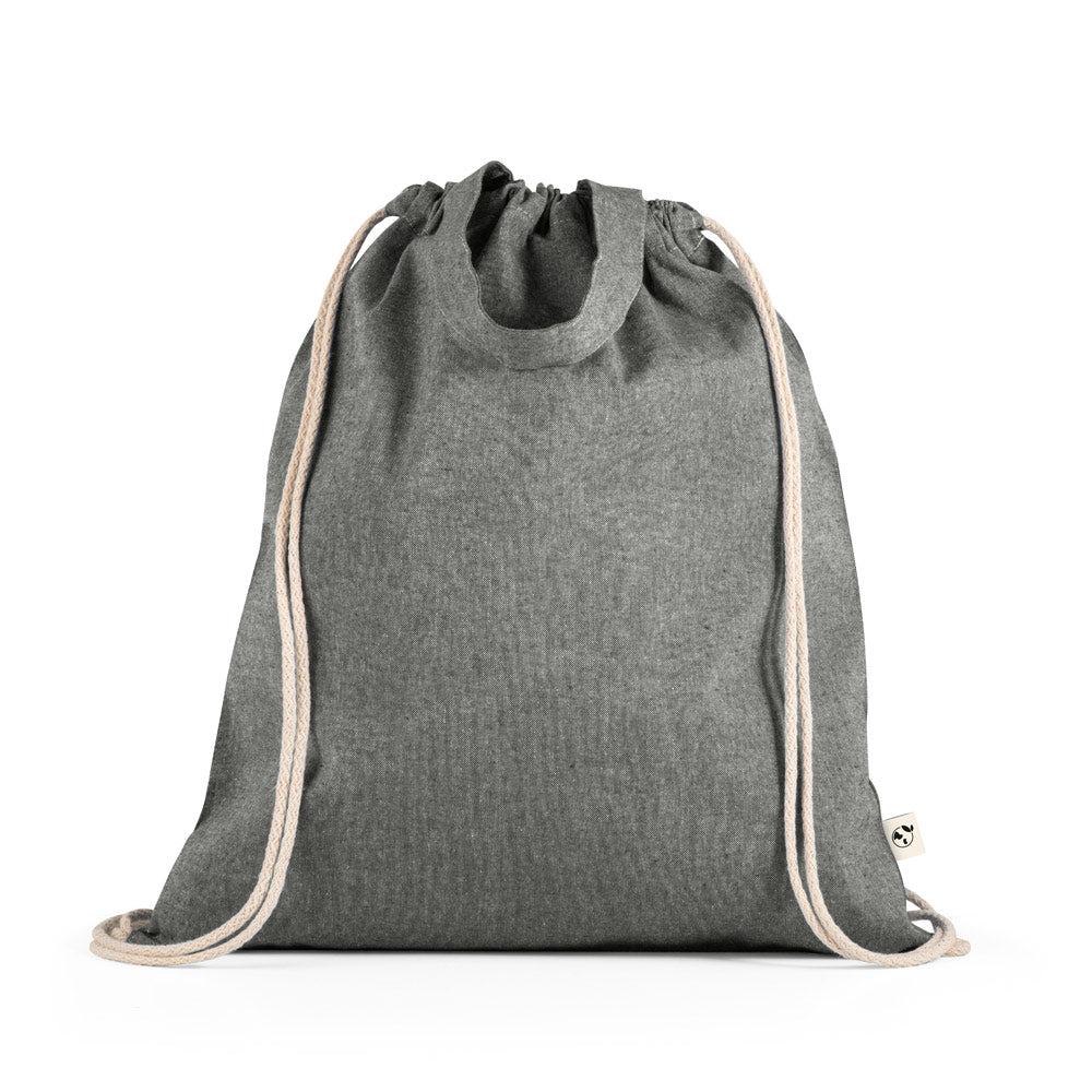 RISSANI. Saco tipo mochila com algodão reciclado (70%) e poliéster (30% rPET) (140 g/m²)