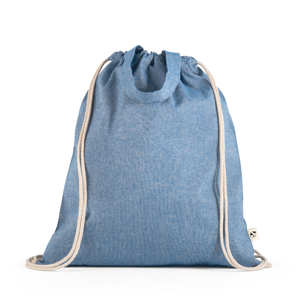 RISSANI. Saco tipo mochila com algodão reciclado (70%) e poliéster (30% rPET) (140 g/m²)