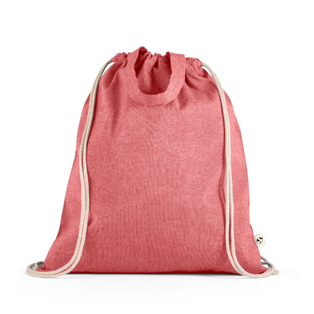 RISSANI. Saco tipo mochila com algodão reciclado (70%) e poliéster (30% rPET) (140 g/m²)