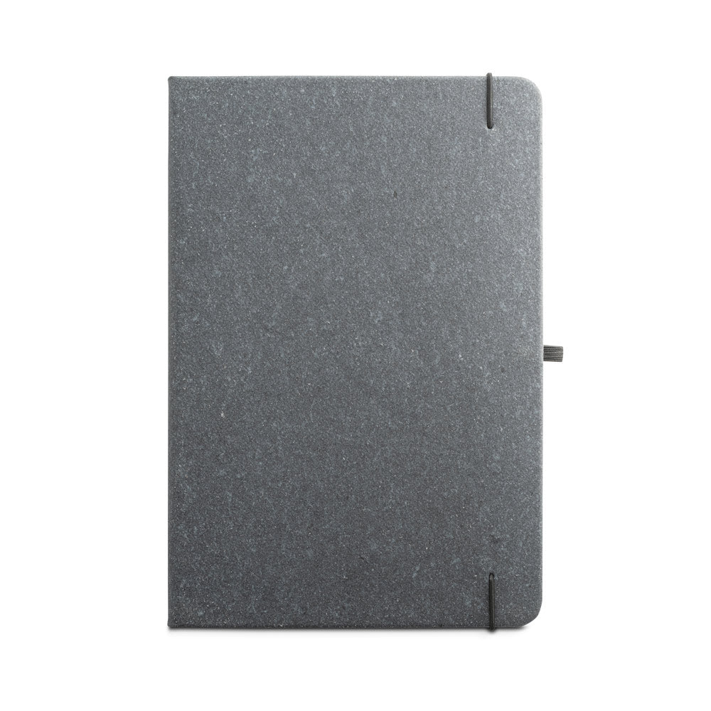 MATISSE. Bloco de notas A5 com capa rígida em pele (70% reciclada) com folhas pautadas