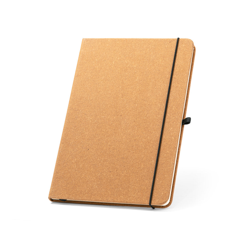 MATISSE. Bloco de notas A5 com capa rígida em pele (70% reciclada) com folhas pautadas