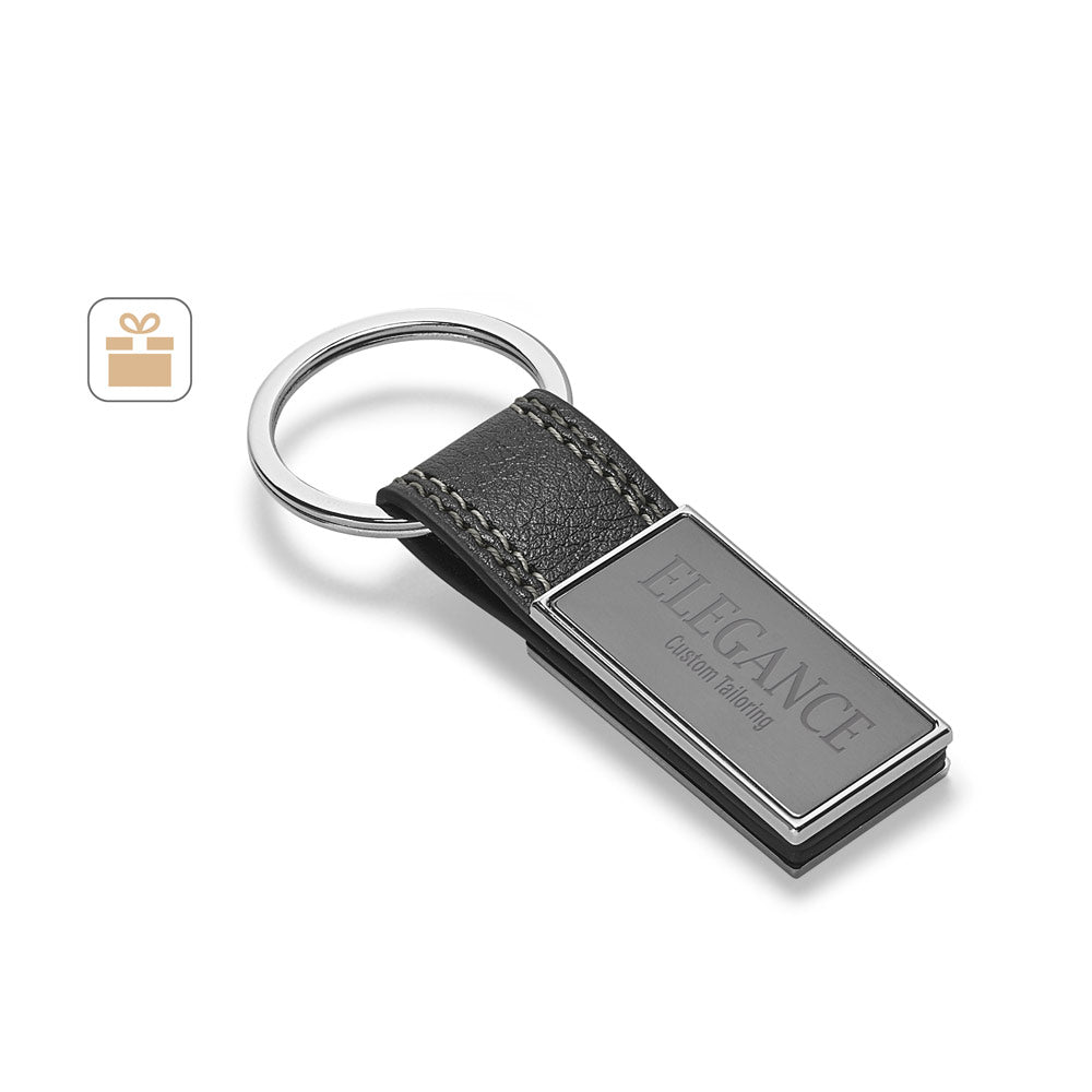 BALE. Porta-chaves em metal e PU
