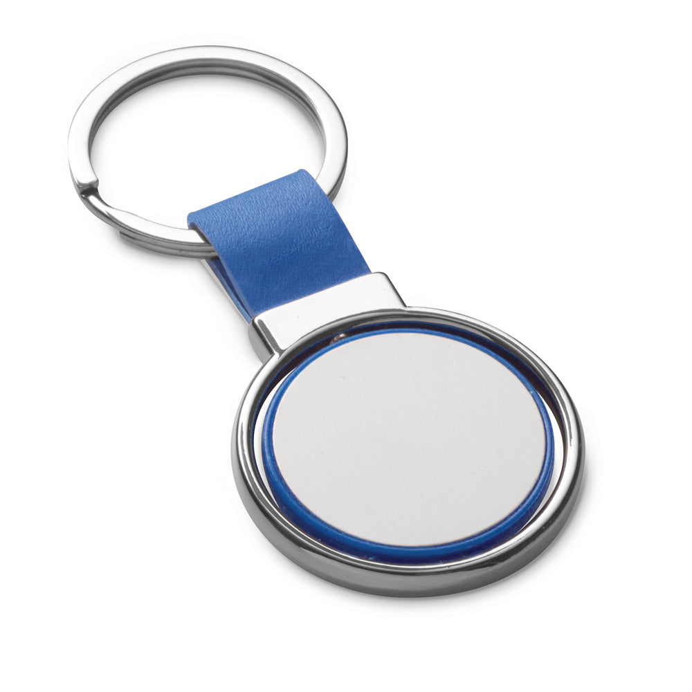 ALBRIGHT. Porta-chaves em metal e PU com possibilidade de personalização doming