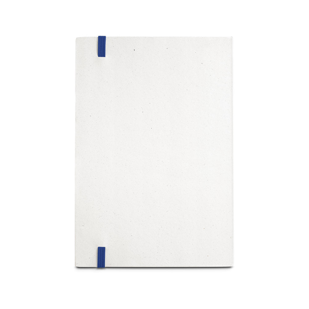 MILKY. Bloco de notas A5 com capa rígida em papel 100% reciclado