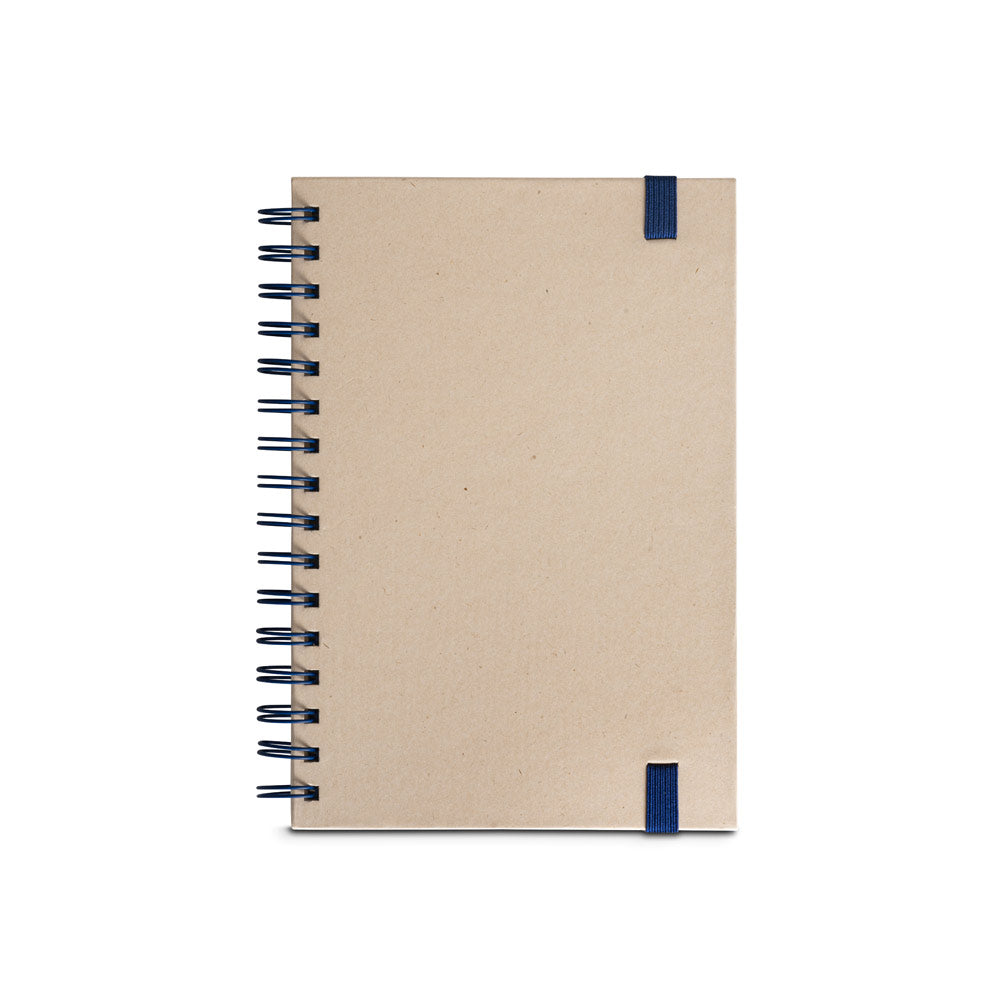 PROUST. Bloco de notas A5 com argolas, capa rígida em papel à base de cana-de-açúcar (80% cana-de-açúcar) com páginas lisas