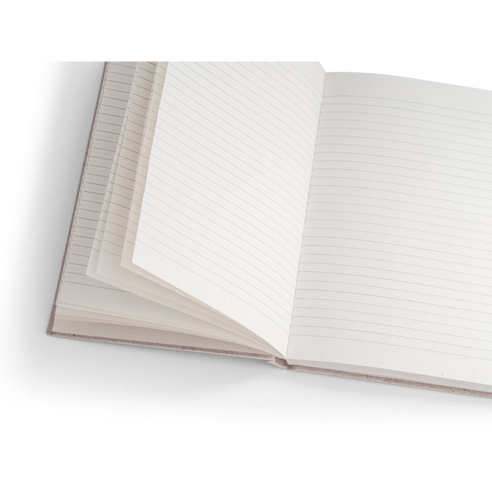 TEAPAD RIGID. Bloco de notas A5 com capa rígida fabricada a partir de restos de folhas de chá (65%)