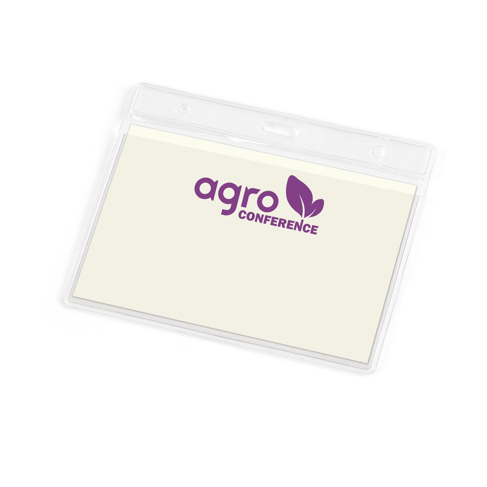 FORSYTH. Bolsa para crachá identificador horizontal em PVC