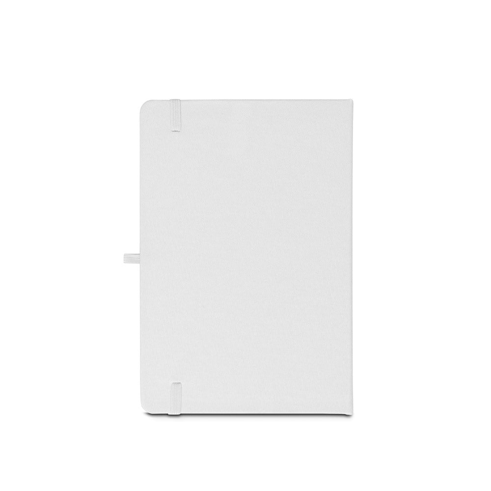 ANNE SUB. Bloco de notas A5 em poliéster reciclado (100% rPET) 300D, ideal para personalização em sublimação
