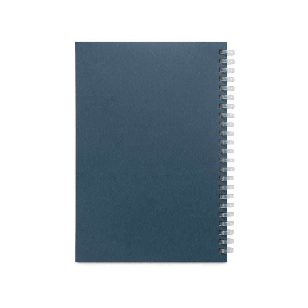SCHILLER. Bloco de notas A5 com capa flexível, feito de papel 100% reciclado