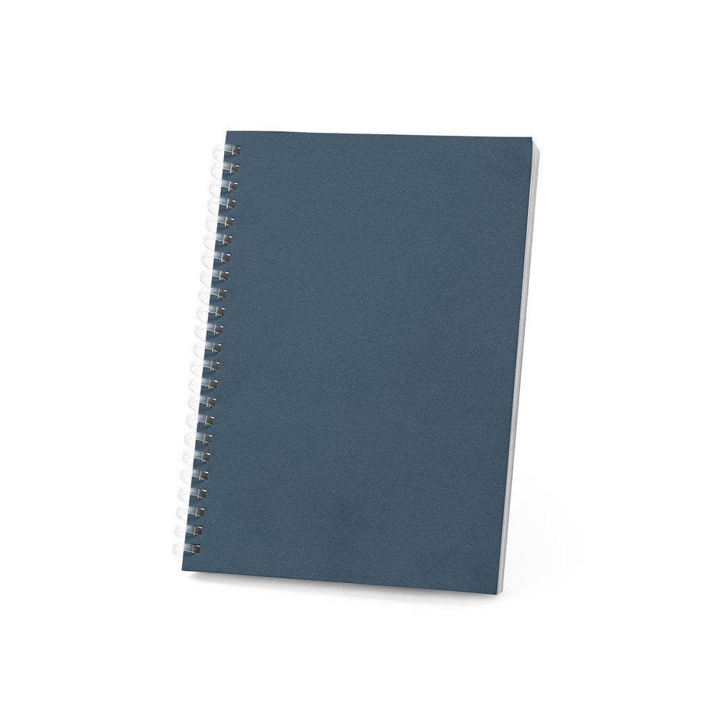 SCHILLER. Bloco de notas A5 com capa flexível, feito de papel 100% reciclado
